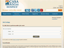 Tablet Screenshot of jobs.casahospice.com